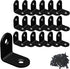 Corner Brace, L Bracket, Corner Bracket,Stainless Steel Brackets,Small Angle Brackets, Metal Iron Braces Brackets for Wood (Black_1x1x0.6inch_20pc...