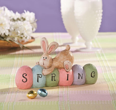 Fun Express Spring Bunny Tabletopper Easter Decorations - Hand Painted - Farmhouse Home Decor...