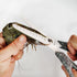 7.8'' Multi Purpose Ceramic Blade Scissors w/Ruler Marking, Utility Shears for Kitchen, Craft, BBQ, Pet Care, Sewing, 1 Pcs...