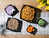 Posh Setting Square Plastic Serving Bowls, Medium Black Plastic Bowls for Salad, Disposable Serving Bowls for Party, Snack, Buffet, Chips, or Sala...