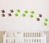 24 Dinosaur Footprint Wall Stickers – Cute Vinyl Decals for Kids Nursery, Boys Bedroom or Baby Room, Removable Dinosaur Art for Playroom or Wall D...