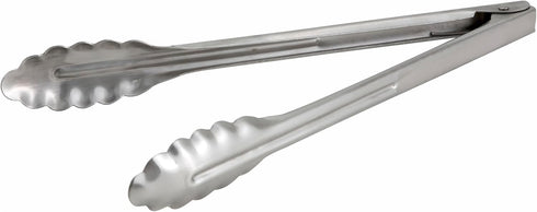 Winco Coiled Spring Extra Heavyweight Stainless Steel Utility Tong, 12-Inch...