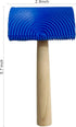 Hanroy Wood Graining Painting Tool, Rubber Empaistic Wood Grain Tool with Wooden Handle Household Wall Art Paint(MS19B)...