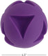 Soft-Flex Best Clutch Ball Dog Toy, 4.5-inch Grape...