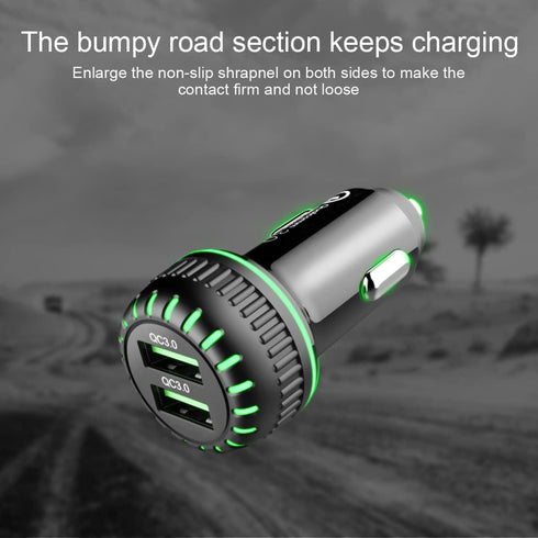 Dual QC 3.0 Ports Quick Charger for Car, Fast Car Charger Adapter Compatible with Cigarette Lighter Socket, iPhone 13/Pro Max/Pro, 12/11, Samsung ...