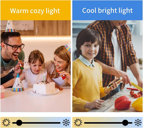 A15 LED Smart Bulb, Compatible with Alexa, Google Home, E26, 5W=40W, Color Changing, Dimmable WiFi Light Bulbs, No Hub Required, 3 Pack...