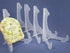 Clear Frosted 7"H Easels with Locking Bar for Display Home Office Wedding Art Fairs Stores - Pack of 5...
