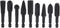 10pcs Rotary Burr Wood Carving Rasp Files Set for Woodworking Carving & Rubber Deburring, Shaping and Grooving, with 1/4" Hex Shank Wood Carving R...