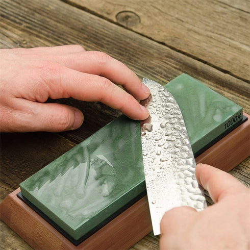 Whetstone Sharpening Stone 1000/4000 Grit Professional Kitchen Knife Sharpener Kit Wet Stones for Kitchen Knives,Pocket Knife,Blades,Scissors, Gar...