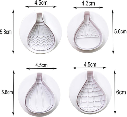 9Pcs Balloons and Cloud Cake Decoration Fondant Mold Set Hot Air Balloon Cookie Cutters for Chocolate Candy Baking Pastry Cookie Sugar Craft...