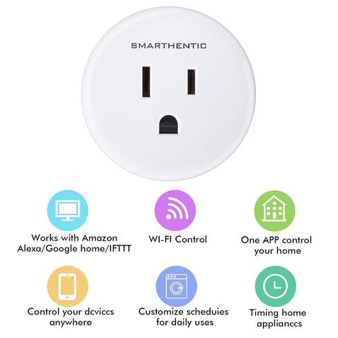 Smart Plug, WiFi Light Switch, Outlet Timer, Amazon Alexa Google Home Voice, APP and Remote Control, Smart Devices, Gadgets, Home Improvement Outl...