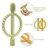 Baby Teething Toys with Easy-Hold Handle, Silicone Infant Toothbrush, Textured On Both Sides Helps Massage, Soothe Sore Gums, Teething Toys for Ba...