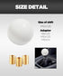 Shift Knob Manual Gear,Round Shift Knob Acrylic Gear Shift Knob,4 5 6 Speed Universal Shifter Knob with 3 Adapters,Fit for Manual Car M 8 * 1.25, ...