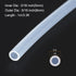3.3ft 3/16" ID x 5/16" OD Silicone Tubing Clear 5mm x 8mm Industrial Plastic Tubing Pure Silicone Hoses for Pump Siphoning Draining Irrigation Bre...