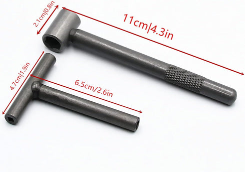 Motorcycle Scooter Valve Tappet Engine Valve Screw Repair Wrench, Adjusting Square Hexagonal Hole Tool Spanner Tool...