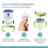 Straw Transition Cup Kit for Comotomo Baby Bottles | Conversion Kit Fits 5 Ounce and 8 Ounce Bottles | Soft, Silicone Straw Top Bottle Nipple & We...