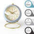 SHISEDECO Small Tableclocks Classic Non-Ticking Tabletop Alarm Clock with Backlight, Battery Operated Astronaut Deskclock with HD Glass for Living...