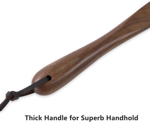 muso wood Shoe Horn Long Handle for Seniors,Wooden Shoehorn for Men, Women, Kids,Pregnancy...