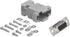 CompuCablePlusUSA.com Best DB9 Female Solder Cup Connector Plastic Hood DIY kit Includes DB9 Connector, Plastic Hood, and Screws. A DB9 Female Sol...