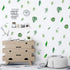 Leaf Wall Decals, H2MTOOL 64 PCS Removable Tropical Plants Tree Leaves Stickers for Kids Nursery Room Decor...