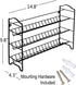 SWOMMOLY 3 Tier Spice Rack Organizer with 24 Empty Round Spice Jars, 396 Spice Labels, Funnel and Chalk Marker Complete Set, Black...
