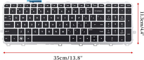 Laptop Backlit Keyboard Replacement Compatible with HP Envy 15-J000 15T-J100 15Z-J100 15-Q 15T-Q 17-J 17T-J000 17T-J100 M7-J.Touchsmart M6-N US La...