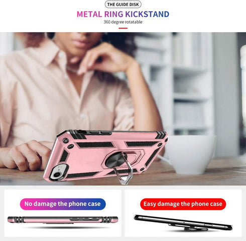 Yiakeng iPhone 8 Case, iPhone 7 Case, iPhone SE 2020/2022 Case with Screen Protector, Military Grade Protective Cases with Ring for iPhone 8/7/SE ...