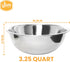 YBM HOME Stainless Steel Mixing Bowl - Premium Polished Mirror Nesting Metal Bowl for Cooking and Serving, Stackable for Convenient Storage 1191 (...