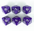 Purple D8 Dice - Pearl Effect - Set of Six...