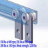 2 Wheel Trolley Assembly Rollers Two Bearing Trolley Assembly for 1-5/8" Wide and All 1-5/8" or Taller Strut Channel…...