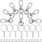 120Pcs Swivel Snap Hook Set,Stainless Steel Split Key Rings with Chain and Jump Rings Bulk for Keychain Lanyard,Jewelry,DIY Crafts Supplies...