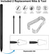 EMR Pen for Remarkable 2 Pen with 2 Nibs Replacement Set- Digital EMR Stylus Pens,4096 Pressure Level,Palm Rejection Compatible with reMarkable 2 ...