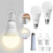 Rechargeable Light Bulbs, Emergency Battery Light Bulb for Power Outage, Battery Operated Light Bulbs 2000mAh Battery Backup 850Lumens 9W 60W Equi...