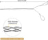 MECCANIXITY Cable Pulling Grip for Light & Heavy Cable(d:6-9mm,Silver) 33cm,1.1FT Wire Mesh Puller Socks Grip Double Head Galvanizing Steel Wire G...
