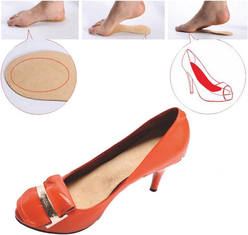 Bringsine Velvety Insole Gel Shoe Insoles for Women High Heels Provide Heel Pain Relief, Comfortable Heel Inserts, Plantar Fasciitis, Heel Spurs, ...
