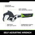 6 Inch Multi-function Adjustable Pipe Wrench,Quick Self-Adjusting, Power Grip for 7-15mm Nuts, Pipes Use?Chromium Vanadium Steel...