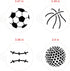 Designer Stencils Large Sports Ball Cookie Stencils (Basketball - Golf - Soccer - Baseball) , Beige/semi-transparent...