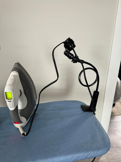 Universal Flexible Iron Cord Minder, Steam Iron Cord Holder for the ironing board helps keep the irons cord out of the way when in use - fits all ...