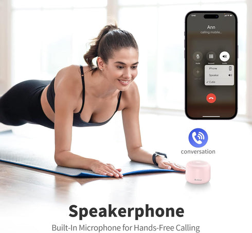 Bobtot Portable Bluetooth Speakers with Strap Easy to Carry, Wireless Waterproof Mini Speaker with Loud Stereo Sound,15 Hours Playtime, Rechargeab...