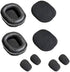 Ear Pad Cushion Kit for Blue Parrott B350-XT Bluetooth Headset, 2 Leather Cushions, 2 Foam Earpads, 4 Microphone Windscreens by Global Teck...