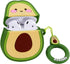 Coralogo Compatible with Airpods 1/2 Cute Case,Cartoon Character Silicone Fruit Airpod Designer Skin Kawaii Funny Fun Cool Keychain Design Cover K...