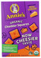Annie's Organic Cheddar Squares, Baked Cracker Snacks, 7.5 oz...