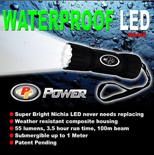 Performance Tool W2456 Storm 65lm Black Composite Flashligth (Sold as 1 Flashlight)...