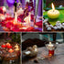 Floating Candles,Classic Unscented Tealight Shape Candles with 100PCS Silk Rose Petals,Mini Candle Discs for Weddings,Anniversaries,Birthdays,Home...