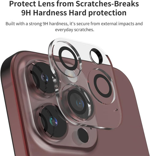 Sinjimoru iPhone 15 Series Anti-Light Scatter Tempered Glass Lens, Camera Lens Protector for iPhone 15/15 Plus Phone Lens Protector. Lens Glass Bl...