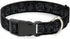 Dog Collar Plastic Clip Avatar The Last Airbender Bending Elements Icons Black Gray 15 to 24 Inches 1.0 Inch Wide...