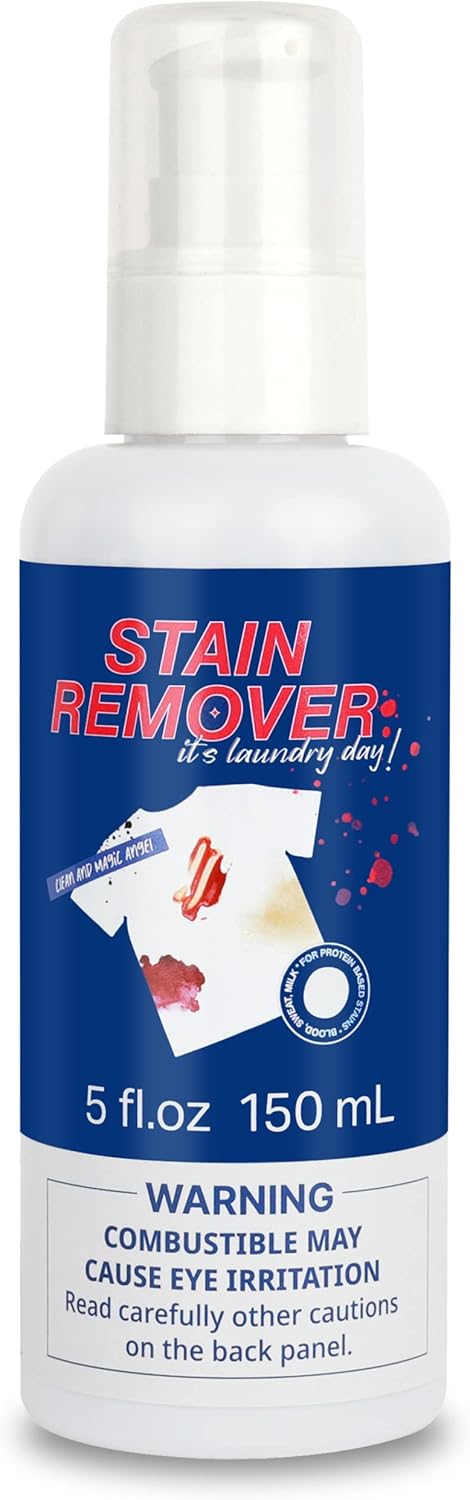 Stain Remover | Home Cleaning Supplies Blood Stain Remover for Clothes | Easily Removes Blood, Wine, Carpet, Grass, Pet, Baby Food Stains | Laundr...