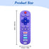 3 Pack Baby Teether Toys - TV Remote Control Shape Silicone Toddler Teething Toys for Babies 6-12 Months (Pink&Khaki&Purple)...