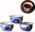 Chinese Handmade Kungfu Tea Cup 60 ml,Bone China Blue and White Tea Cups Set of 3,Ceramic Tea Mugs Without Handles,Best Gift...