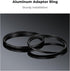 K&F Concept 77-82mm(2 Pcs) Step-Up Ring Adapter, 77mm to 82mm Step Up Filter Ring for 77mm Lens Install 82mm ND CPL UV Lens Filter...